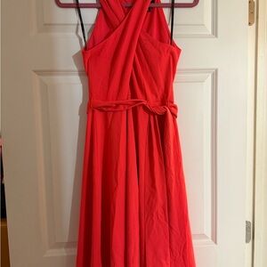 Elegant Red Sleeveless Dress